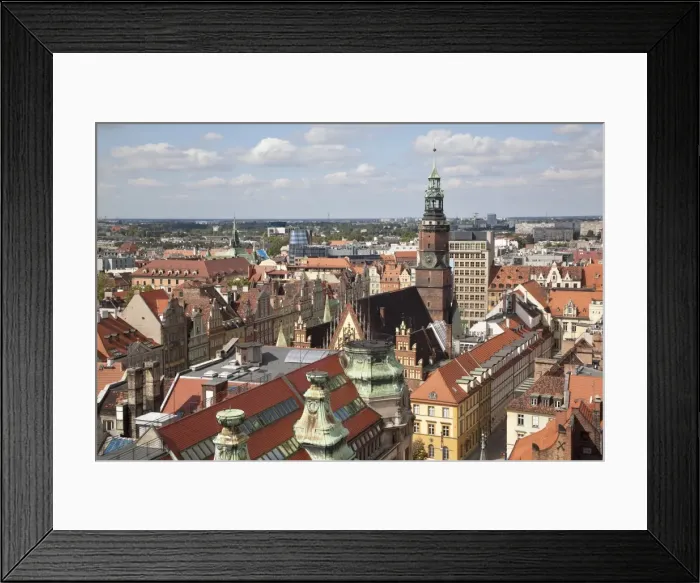 Framed Print : Old Town rooftops viewed from Marii Magdaleny Church, Wroclaw, Silesia, Poland, Europe Framed Print : Old Town rooftops viewed from Marii Magdaleny Church, Wroclaw, Silesia, Poland, Europe