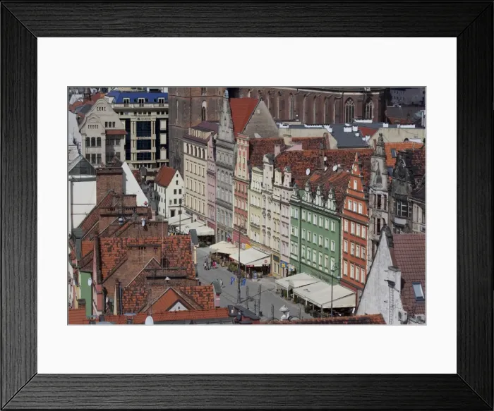 Framed Print : Old Town view from Marlii Magdaleny Church, Wroclaw, Silesia, Poland, Europe Framed Print : Old Town view from Marlii Magdaleny Church, Wroclaw, Silesia, Poland, Europe