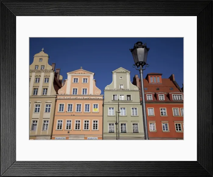 Framed Print : Colourful architecture, Market Square, Old Town, Wroclaw, Silesia, Poland, Europe Framed Print : Colourful architecture, Market Square, Old Town, Wroclaw, Silesia, Poland, Europe