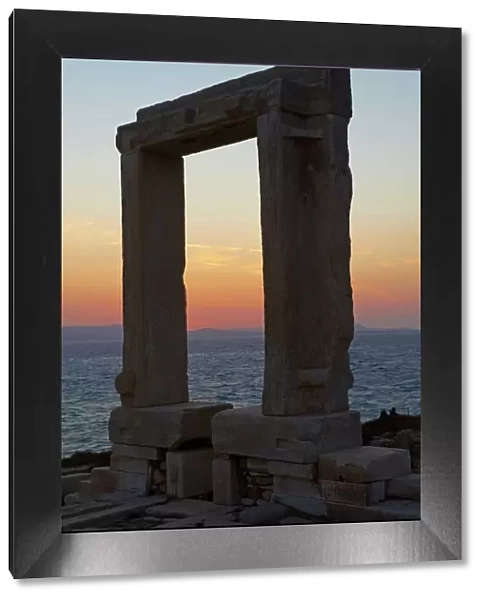 Gateway, Temple of Apollo, at the archaeological site, Naxos, Cyclades Islands