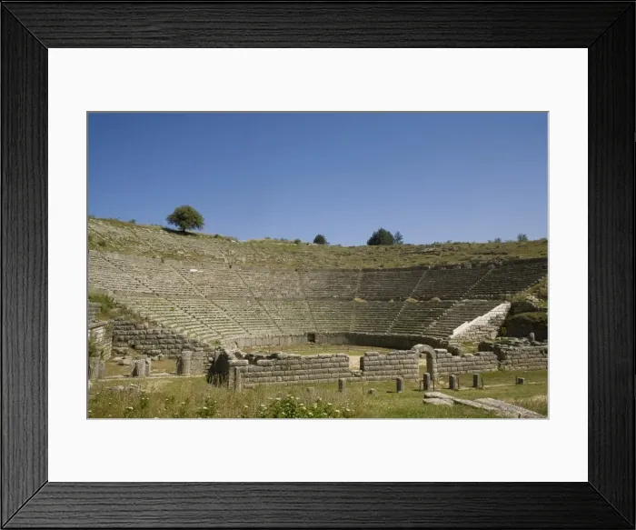 Framed Print : The 3rd century BC Theatre, Dodona, Epiros, Greece, Europe