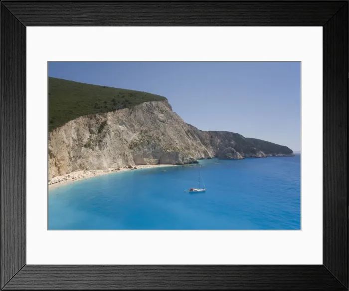 Framed Print : Porto Katsiki, Lefkada, Ionian Islands, Greek Islands, Greece, Europe