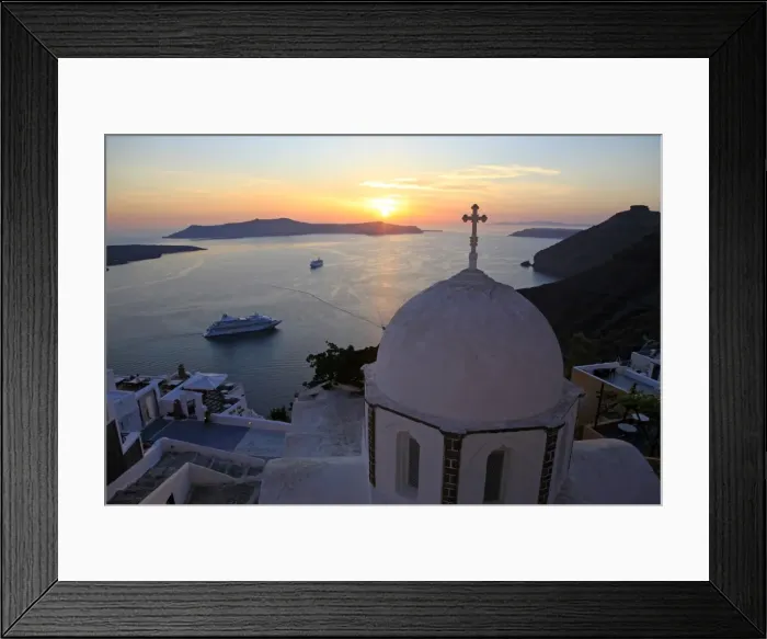 Framed Print : Fira, Santorini, Cyclades Islands, Greek Islands, Greece, Europe Framed Print : Fira, Santorini, Cyclades Islands, Greek Islands, Greece, Europe
