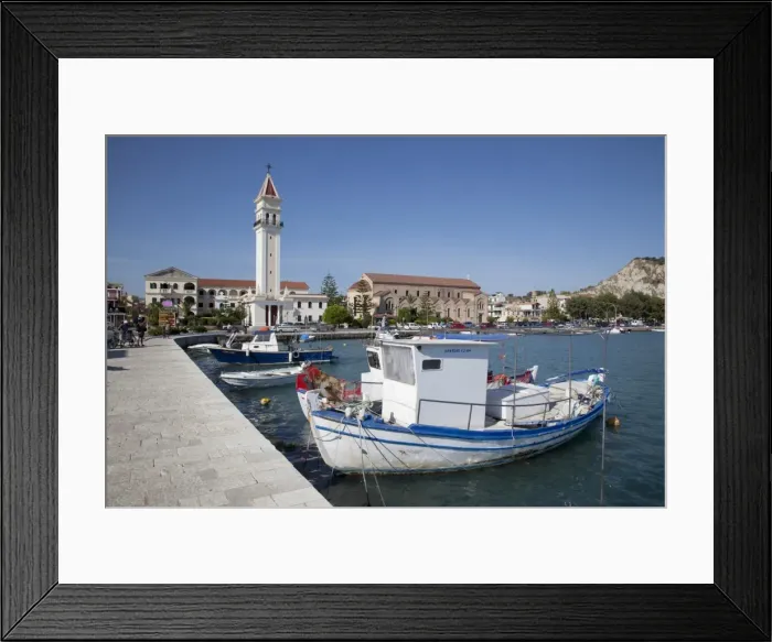 Framed Print : Harbour and boats, Zakynthos Town, Zakynthos, Ionian Islands, Greek Islands Framed Print : Harbour and boats, Zakynthos Town, Zakynthos, Ionian Islands, Greek Islands
