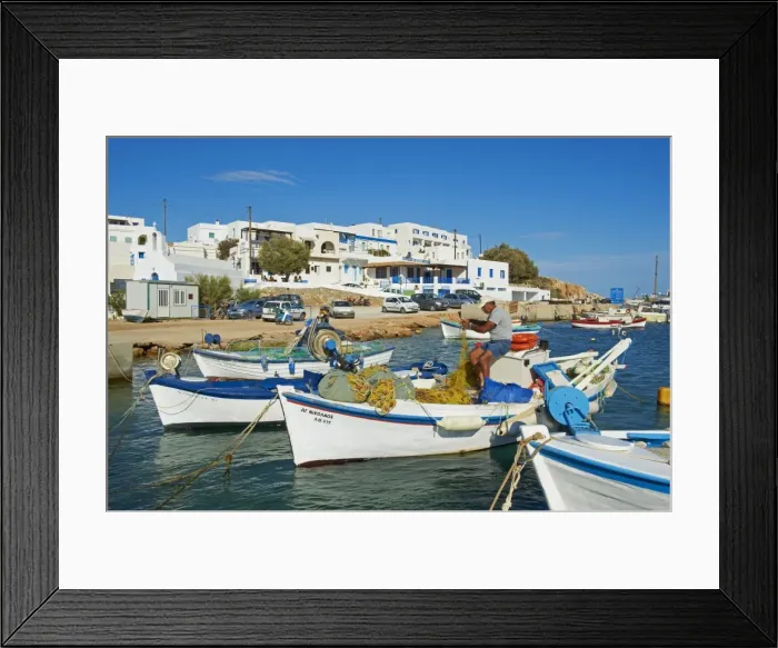 Framed Print : Karavostasis village and principal port, Folegandros, Cyclades Islands Framed Print : Karavostasis village and principal port, Folegandros, Cyclades Islands