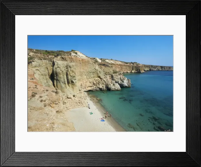 Framed Print : Tsigrado beach and bay, Milos, Cyclades Islands, Greek Islands, Aegean Sea Framed Print : Tsigrado beach and bay, Milos, Cyclades Islands, Greek Islands, Aegean Sea