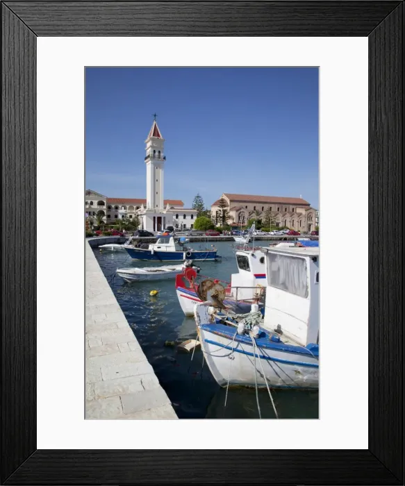 Framed Print : Harbour and boats, Zakynthos Town, Zakynthos, Ionian Islands, Greek Islands Framed Print : Harbour and boats, Zakynthos Town, Zakynthos, Ionian Islands, Greek Islands