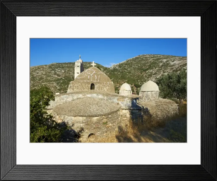 Framed Print : Panagia Drossiani, Byzantine style church, Moni, Naxos, Cyclades Islands Framed Print : Panagia Drossiani, Byzantine style church, Moni, Naxos, Cyclades Islands