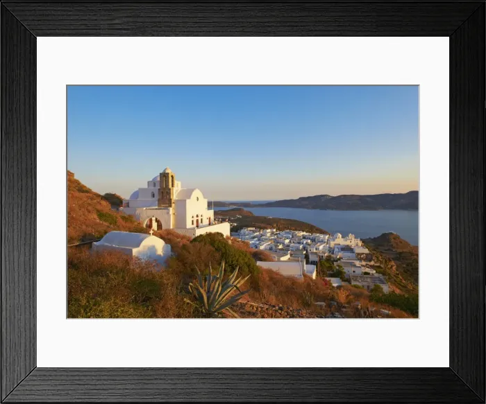 Framed Print : Kastro and the church Ipapanti, Plaka, old village, Milos, Cyclades Islands Framed Print : Kastro and the church Ipapanti, Plaka, old village, Milos, Cyclades Islands
