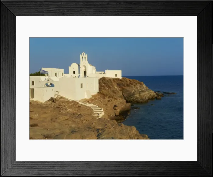Framed Print : Panagia Chryssopigi monastery, Sifnos, Cyclades Islands, Greek Islands