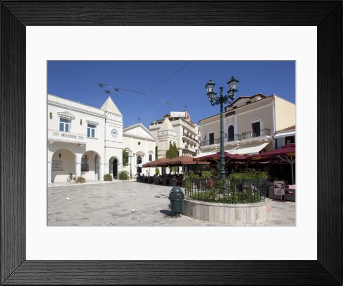 Framed Print : Restaurants, St. Markos Square, Zakynthos Town, Zakynthos, Ionian Islands Framed Print : Restaurants, St. Markos Square, Zakynthos Town, Zakynthos, Ionian Islands