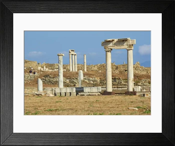 Framed Print : Agora of the Italians, Delos, UNESCO World Heritage Site, Cyclades Islands Framed Print : Agora of the Italians, Delos, UNESCO World Heritage Site, Cyclades Islands