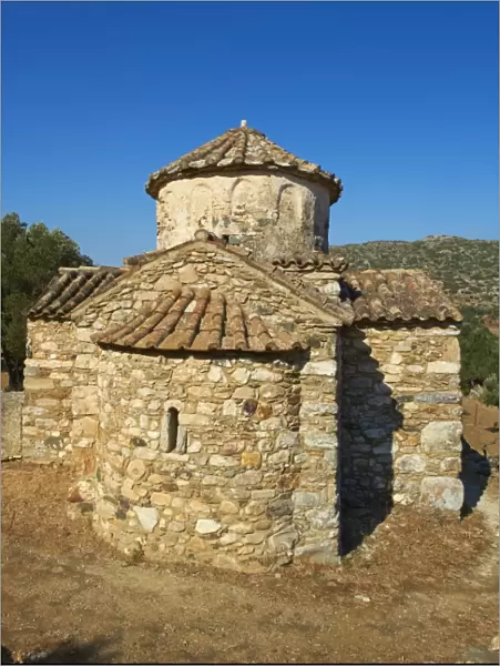 Agio Apostoli, Byzantine church, Naxos, Cyclades Islands, Greek Islands, Greece, Europe