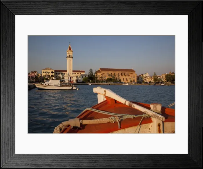 Framed Print : Agios Dionyssios Church and harbour, Zakynthos Town, Zakynthos, Ionian Islands Framed Print : Agios Dionyssios Church and harbour, Zakynthos Town, Zakynthos, Ionian Islands