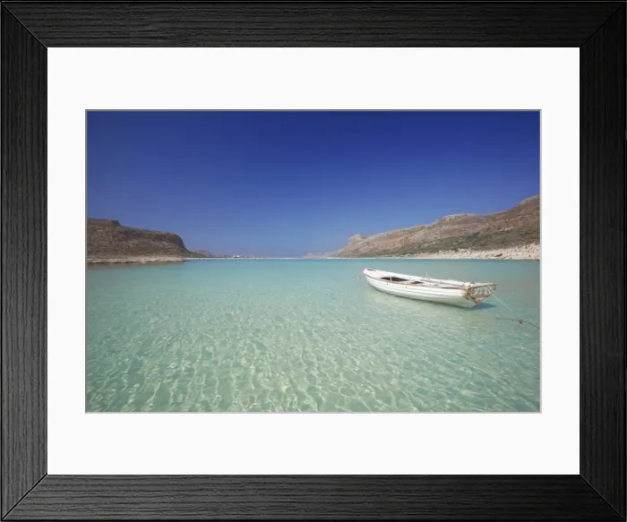 Framed Print : Balos Bay and Gramvousa, Chania, Crete, Greek Islands, Greece, Europe