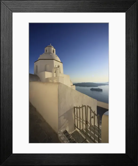 Framed Print : Fira, Santorini, Cyclades Islands, Greek Islands, Greece, Europe Framed Print : Fira, Santorini, Cyclades Islands, Greek Islands, Greece, Europe