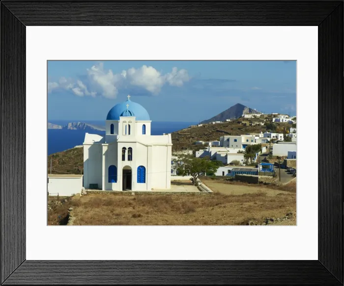 Framed Print : Agios Ioanis Prodromos church, Ano Mera, Pano Meria village, Folegandros Framed Print : Agios Ioanis Prodromos church, Ano Mera, Pano Meria village, Folegandros
