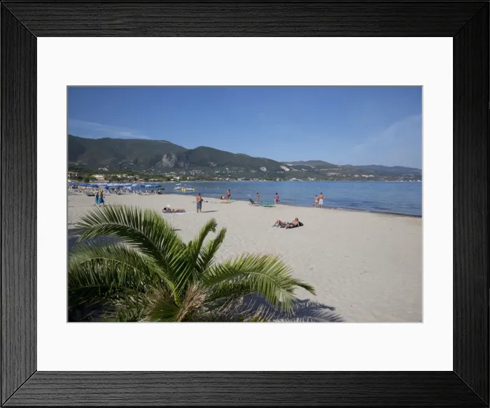 Framed Print : Beach scene, Alykanas, Zakynthos, Ionian Islands, Greek Islands, Greece, Europe Framed Print : Beach scene, Alykanas, Zakynthos, Ionian Islands, Greek Islands, Greece, Europe