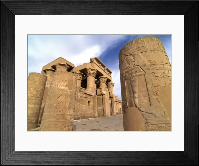Framed Print : Kom Ombo Temple, Nile, Egypt, North Africa, Africa
