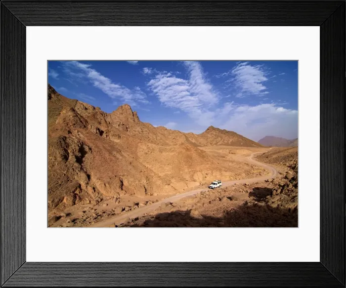 Framed Print : Four wheel drive vehicle in the desert near Hurghada, Egypt, North Africa, Africa Framed Print : Four wheel drive vehicle in the desert near Hurghada, Egypt, North Africa, Africa