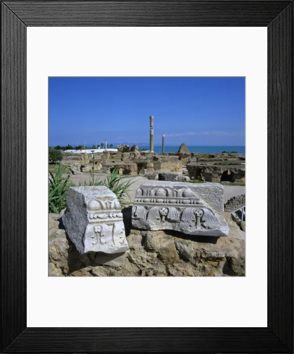 Framed Print : Ruins of ancient Roman baths, Antonine Baths, Carthage, UNESCO World Heritage Site Framed Print : Ruins of ancient Roman baths, Antonine Baths, Carthage, UNESCO World Heritage Site