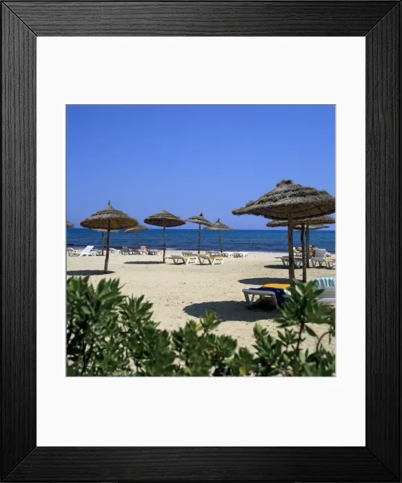 Framed Print : Beach scene, Yasmine Hammamet, Cap Bon, Tunisia, North Africa, Africa Framed Print : Beach scene, Yasmine Hammamet, Cap Bon, Tunisia, North Africa, Africa