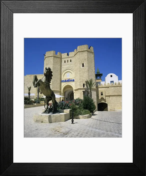 Framed Print : Gateway entrance of the Medina shopping and restaurant complex, Yasmine Hammamet Framed Print : Gateway entrance of the Medina shopping and restaurant complex, Yasmine Hammamet