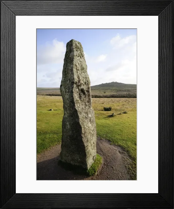 Framed Print : Bronze Age standing stone, Merrivale, Dartmoor National Park, Devon, England, United Kingdom, Europe Framed Print : Bronze Age standing stone, Merrivale, Dartmoor National Park, Devon, England, United Kingdom, Europe