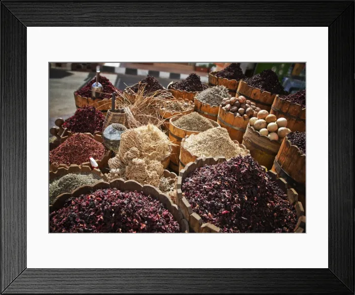 Framed Print : Display of spices and herbs in market, Sharm El Sheikh, Egypt, North Africa, Africa Framed Print : Display of spices and herbs in market, Sharm El Sheikh, Egypt, North Africa, Africa