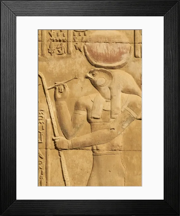 Framed Print : Bas relief, Temple of Sobek and Haroeris, Kom Ombo, Egypt, North Africa, Africa Framed Print : Bas relief, Temple of Sobek and Haroeris, Kom Ombo, Egypt, North Africa, Africa