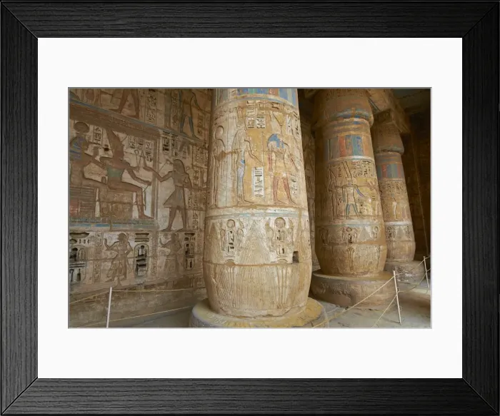 Framed Print : Medinet Habou temple, West Bank of the River Nile, Thebes, UNESCO World Heritage Site, Egypt, North Africa, Africa Framed Print : Medinet Habou temple, West Bank of the River Nile, Thebes, UNESCO World Heritage Site, Egypt, North Africa, Africa