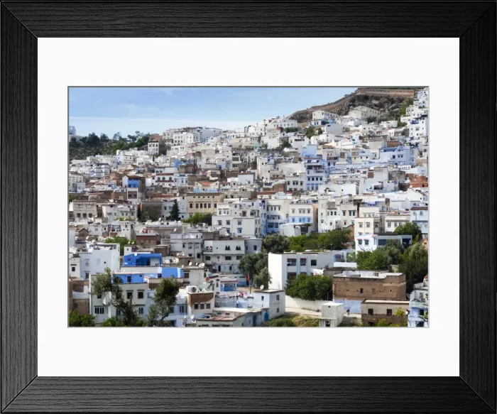 Framed Print : View of the city, Chefchaouen (Chaouen), Tangeri-Tetouan Region, Rif Mountains, Morocco, North Africa, Africa Framed Print : View of the city, Chefchaouen (Chaouen), Tangeri-Tetouan Region, Rif Mountains, Morocco, North Africa, Africa