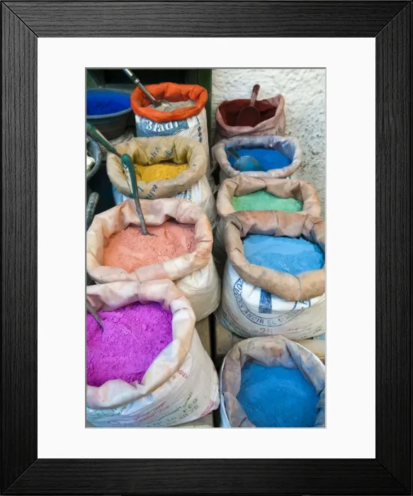 Framed Print : Pigments and spices for sale, Medina, Tetouan, UNESCO World Heritage Site, Morocco, North Africa, Africa Framed Print : Pigments and spices for sale, Medina, Tetouan, UNESCO World Heritage Site, Morocco, North Africa, Africa