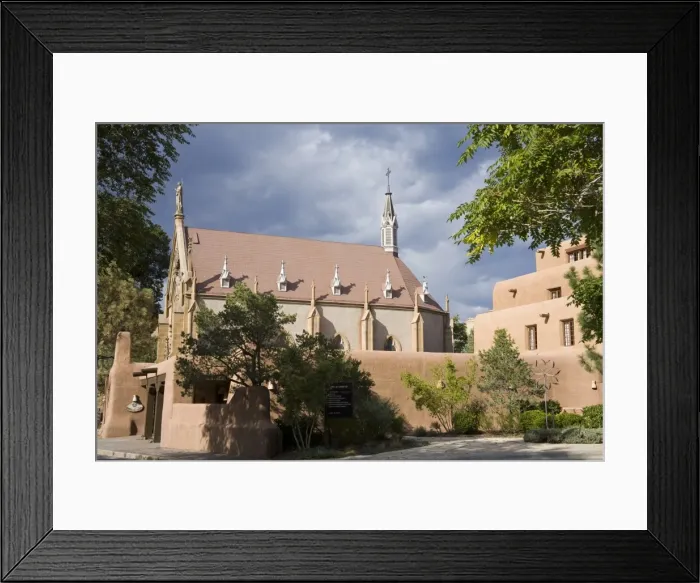Framed Print : Loretto Chapel in Santa Fe, New Mexico, United States of America, North America Framed Print : Loretto Chapel in Santa Fe, New Mexico, United States of America, North America