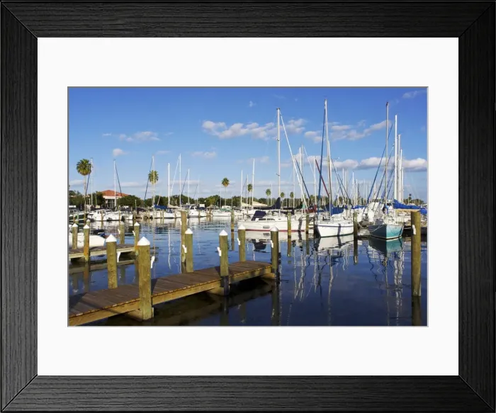 Framed Print : Marina, St. Petersburg, Gulf Coast, Florida, United States of America, North America Framed Print : Marina, St. Petersburg, Gulf Coast, Florida, United States of America, North America