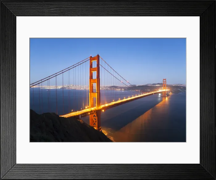 Framed Print : Golden Gate Bridge, San Francisco, California, United States of America, North America Framed Print : Golden Gate Bridge, San Francisco, California, United States of America, North America