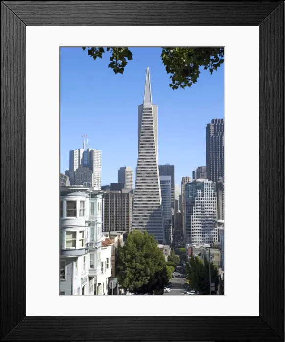Framed Print : Trans America Building, San Francisco, California, United States of America, North America Framed Print : Trans America Building, San Francisco, California, United States of America, North America