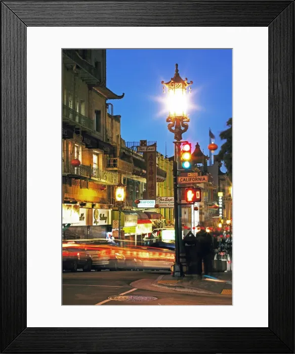 Framed Print : Glowing lanterns hanging over Grant Avenue in Chinatown, San Francisco, California, United States of America, North America Framed Print : Glowing lanterns hanging over Grant Avenue in Chinatown, San Francisco, California, United States of America, North America