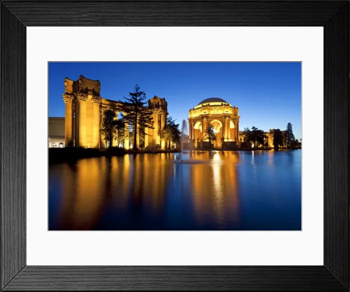 Framed Print : Palace of Fine Arts illuminated at night, San Francisco, California, United States of America, North America Framed Print : Palace of Fine Arts illuminated at night, San Francisco, California, United States of America, North America