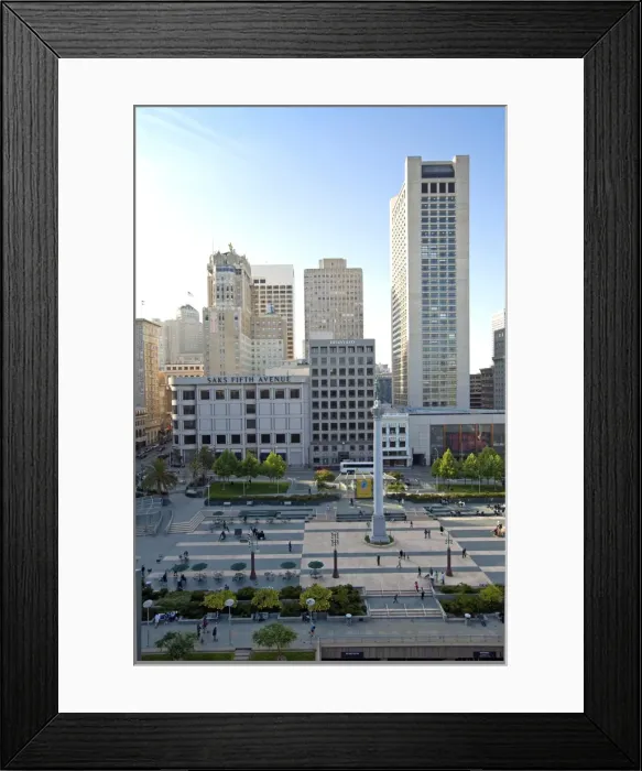 Framed Print : Union Square, Downtown, San Francisco, California, United States of America, North America Framed Print : Union Square, Downtown, San Francisco, California, United States of America, North America