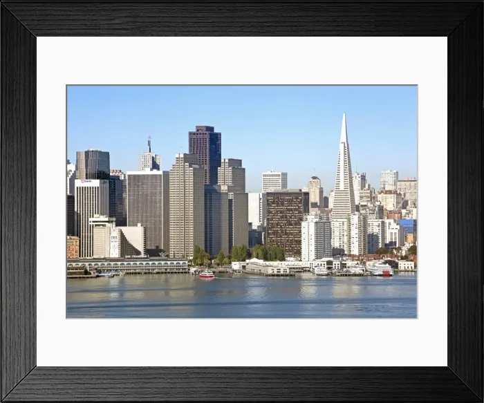 Framed Print : Downtown city skyline, San Francisco, California, United States of America, North America Framed Print : Downtown city skyline, San Francisco, California, United States of America, North America
