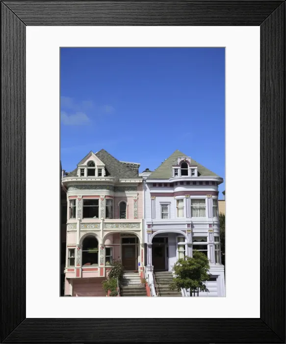 Framed Print : Victorian architecture, Painted Ladies, Alamo Square, San Francisco, California, United States of America, North America Framed Print : Victorian architecture, Painted Ladies, Alamo Square, San Francisco, California, United States of America, North America
