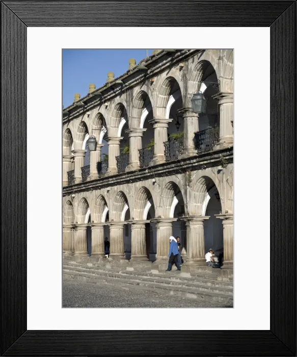 Framed Print : Ayuntamiento, Antigua, Guatemala, Central America