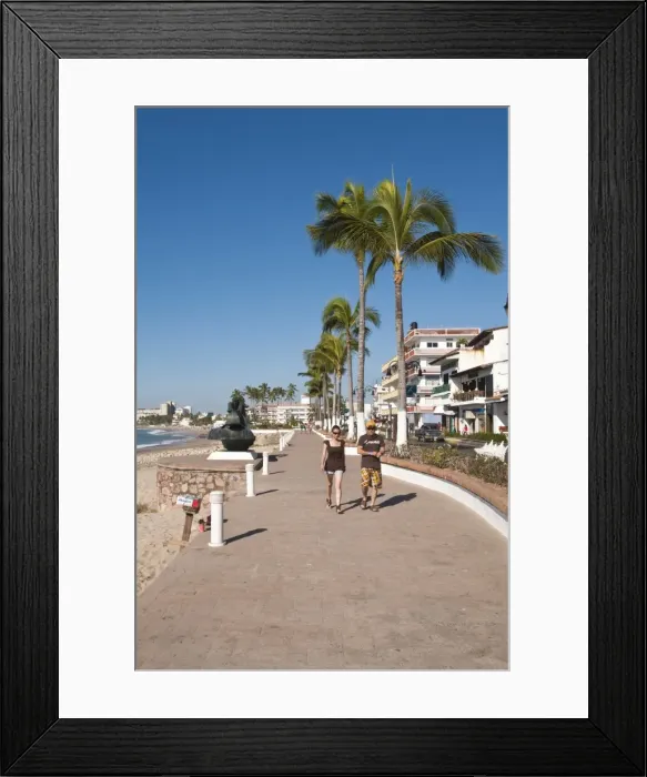 Framed Print : The Malecon, Puerto Vallarta, Jalisco, Mexico, North America Framed Print : The Malecon, Puerto Vallarta, Jalisco, Mexico, North America