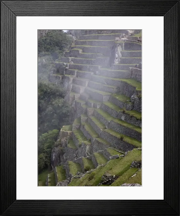 Framed Print : Agricultural terraces in the Inca city, Machu Picchu, UNESCO World Heritage Site, Peru, South America Framed Print : Agricultural terraces in the Inca city, Machu Picchu, UNESCO World Heritage Site, Peru, South America