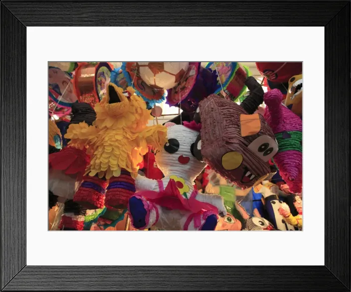 Framed Print : Pinatas, Market, Xochimilco, Mexico City, Mexico, North America Framed Print : Pinatas, Market, Xochimilco, Mexico City, Mexico, North America