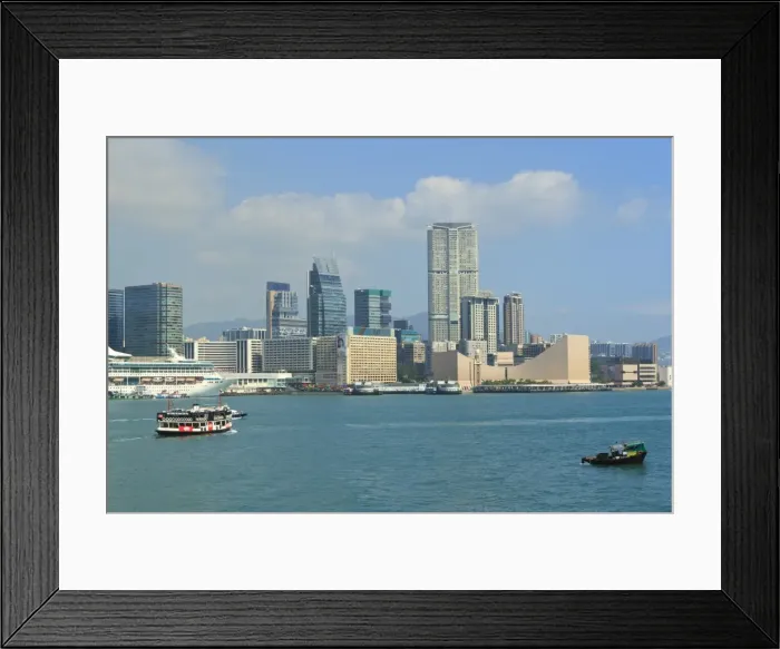 Framed Print : Kowloon skyline and Victoria Harbour, Hong Kong, China, Asia Framed Print : Kowloon skyline and Victoria Harbour, Hong Kong, China, Asia