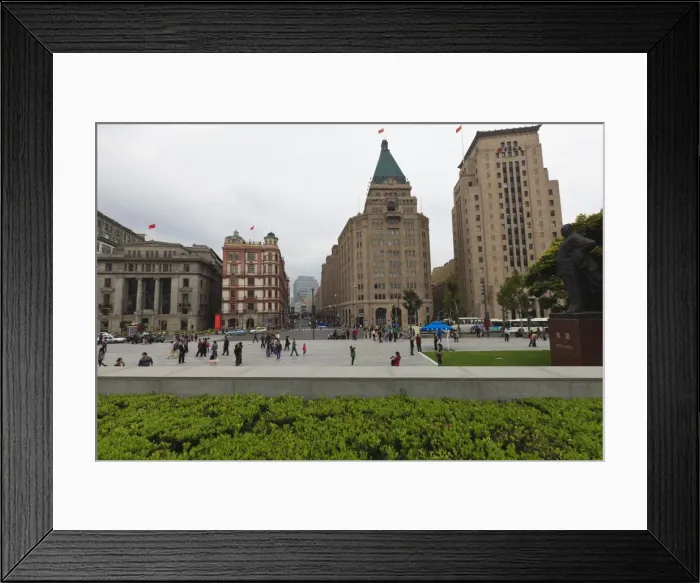 Framed Print : Twentieth century European architecture on the Bund, the Peace Hotel and Old Bank of China buildings on the right, Shanghai, China, Asia Framed Print : Twentieth century European architecture on the Bund, the Peace Hotel and Old Bank of China buildings on the right, Shanghai, China, Asia