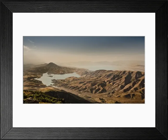 Framed Print : Dokan lake and dam, Iraq, Middle East