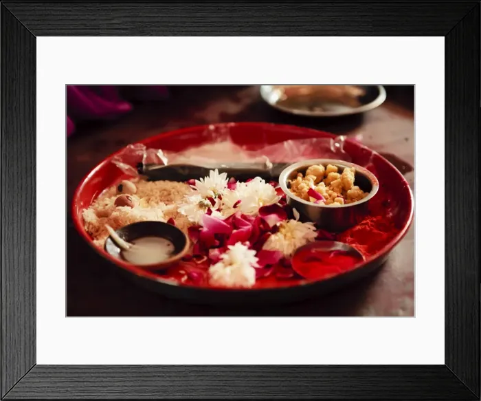 Framed Print : Offering to the Hindu gods durring the tonsuring (mundan) of a small boy, Saijpur Ras, Gujarat, India, Asia Framed Print : Offering to the Hindu gods durring the tonsuring (mundan) of a small boy, Saijpur Ras, Gujarat, India, Asia